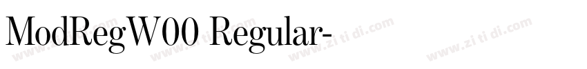 ModRegW00 Regular字体转换